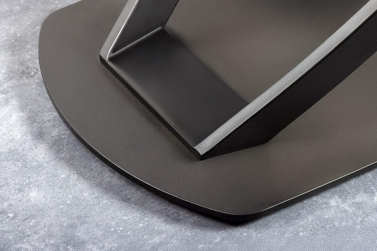 INCEPTION fehér kerámia étkezőasztal 130-190 cm