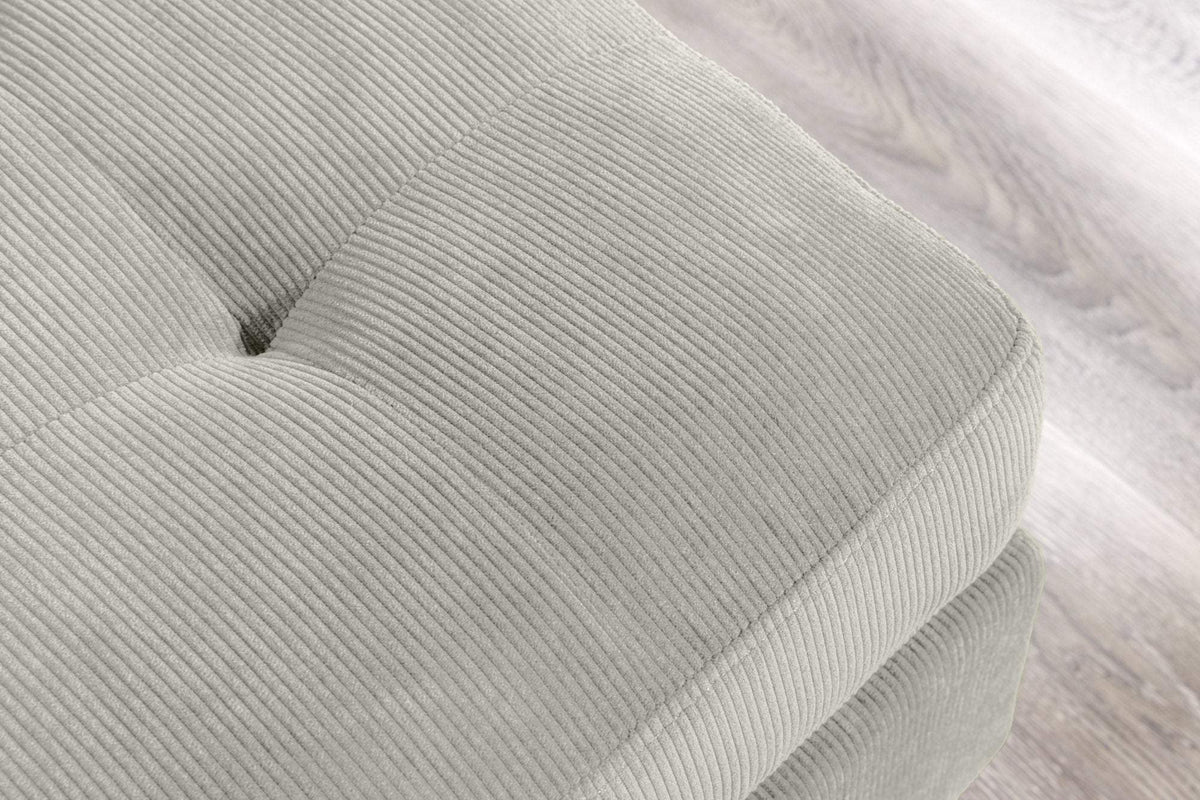 STOCKHOLM szürkésbarna kordbársony sarokkanapé