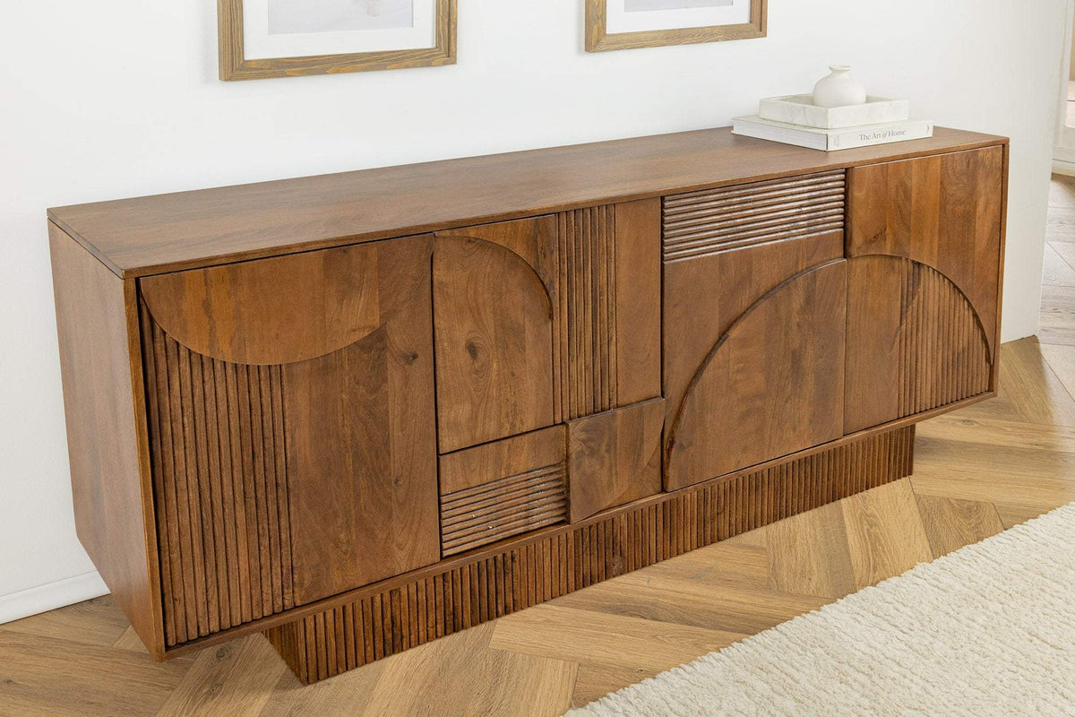 ART DECO barna mangófa komód 170 cm