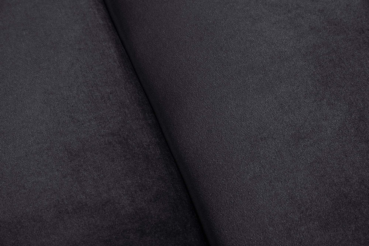 CHESTERFIELD fekete bársony kanapé