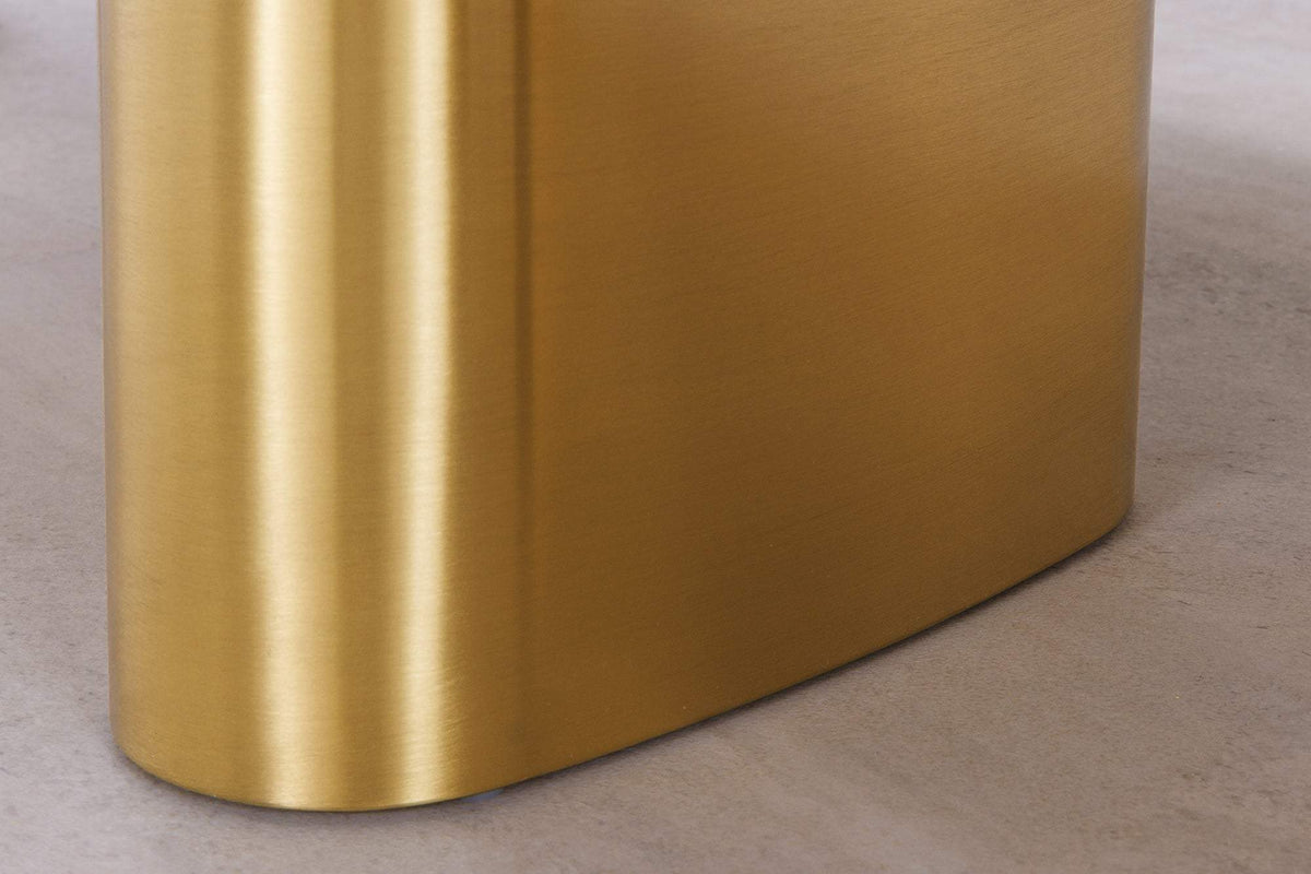 ORGANIC barna márvány étkezőasztal 200 cm