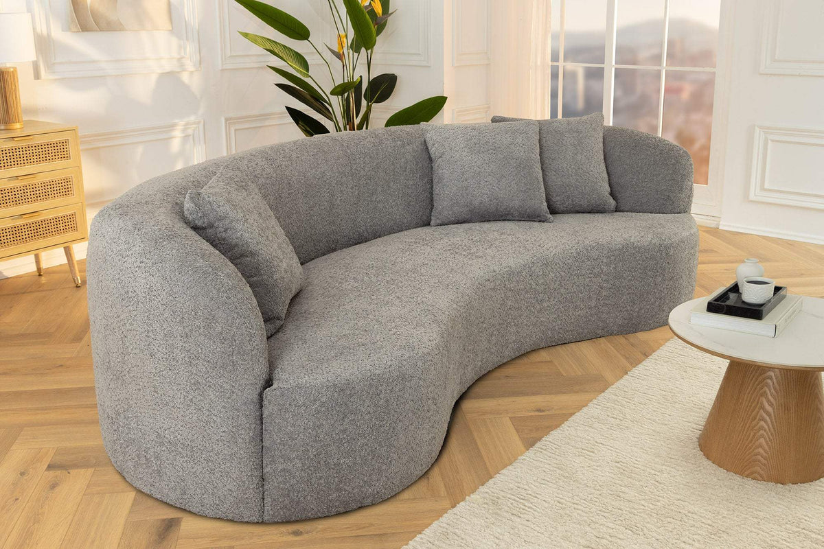 ATELIER szürke buklé kanapé