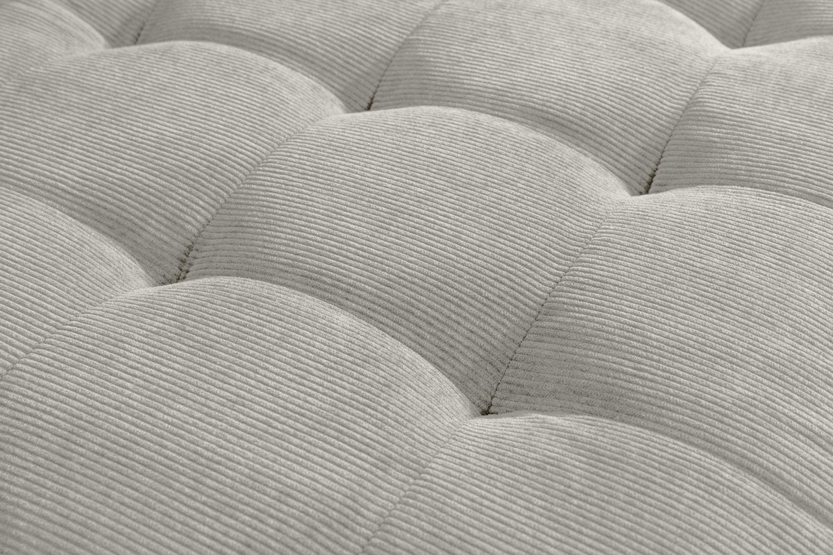 STOCKHOLM szürkésbarna kordbársony sarokkanapé