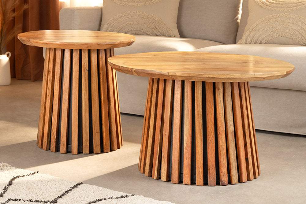 VALHALLA barna akácfa dohányzóasztal