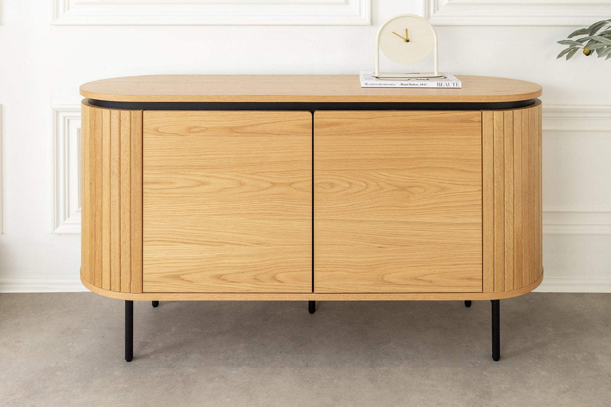 ATELIER barna tölgyfa furnér komód 120 cm