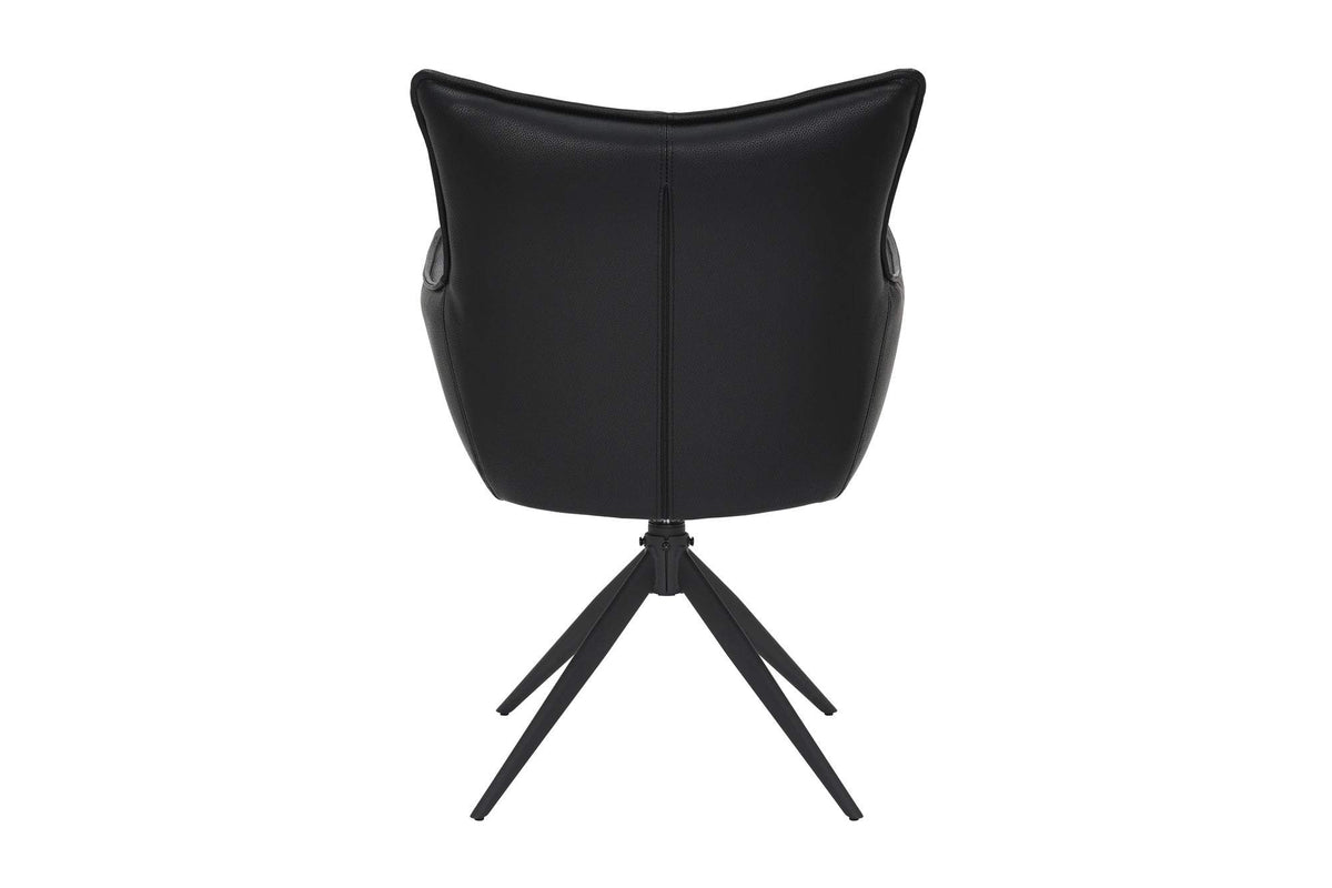 VOGUE fekete műbőr forgószék