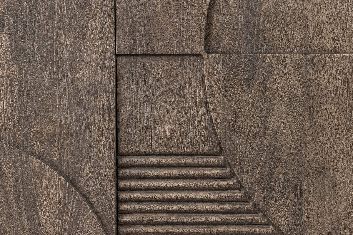 ART DECO szürke mangófa komód