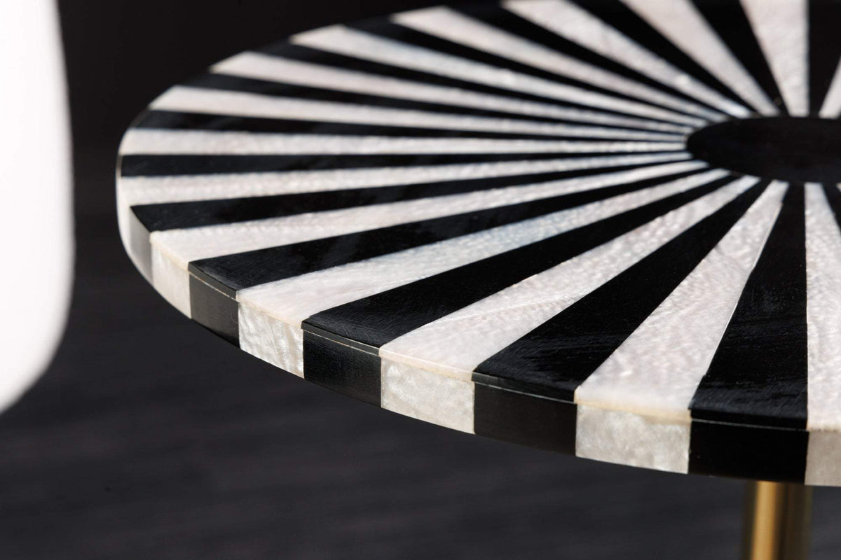 HARMONY NATURE fekete műgyanta lerakóasztal