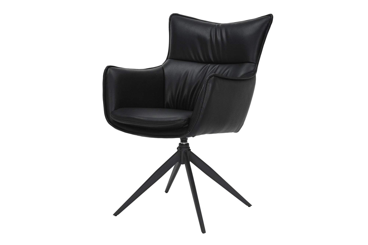 VOGUE fekete műbőr forgószék