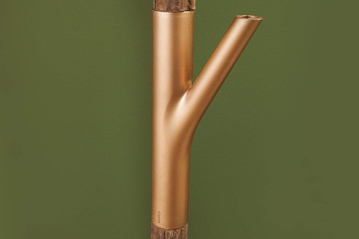 WARDROBE arany fa állólámpa