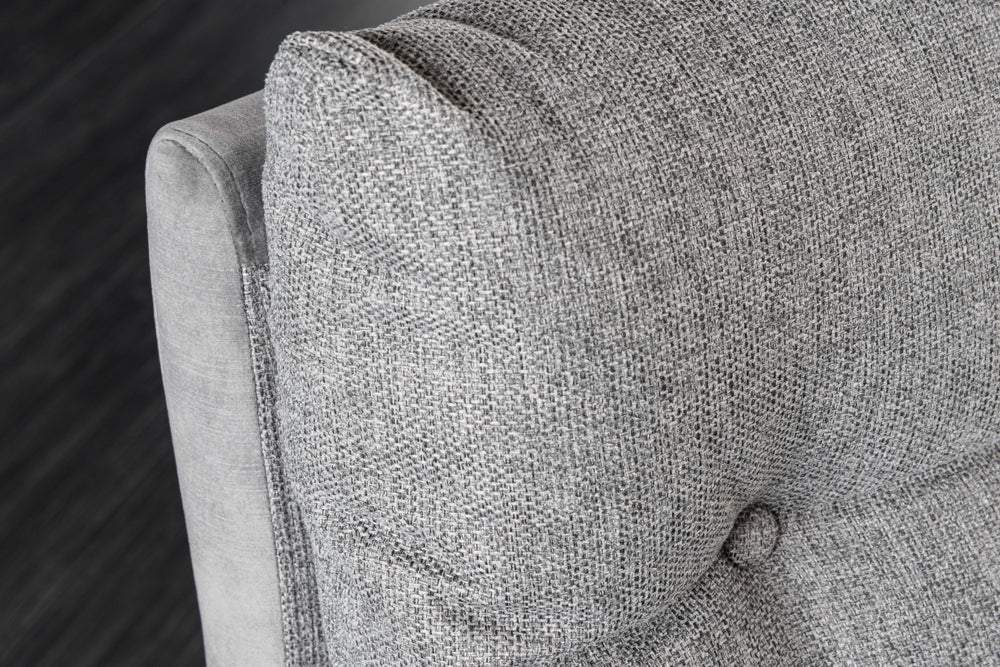 BIG GEORGE szürke szövet ülőpad