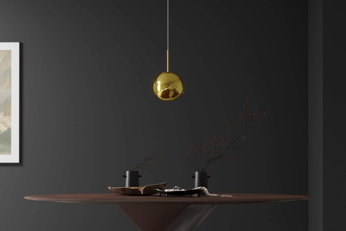 LIQUID DIAMOND arany üveg függőlámpa 20 cm