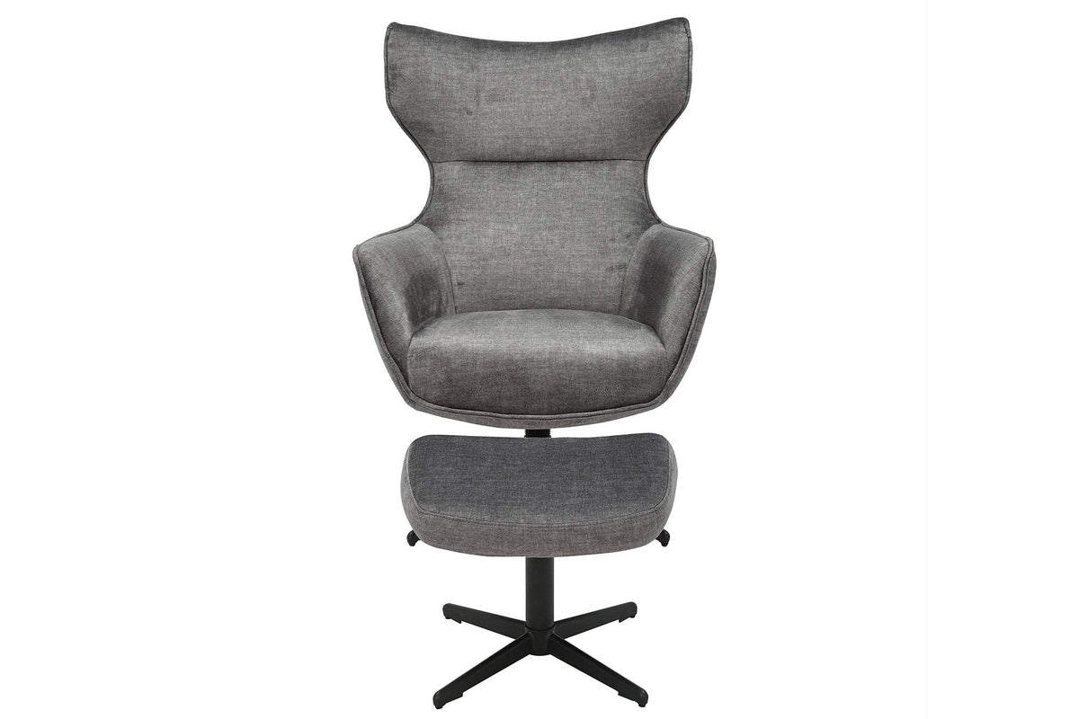 VOGUE szürke bársony fotel