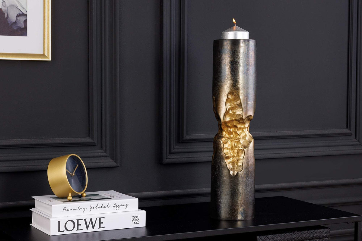 PRECIOUS fekete arany váza 50cm