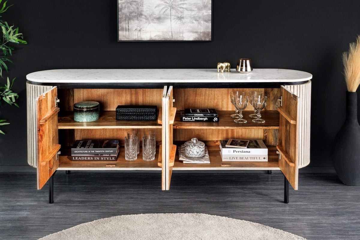 ADLON szürke mangófa komód 170cm