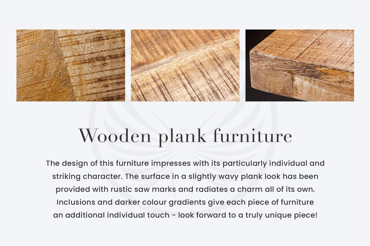 FINCA barna fenyőfa étkezőasztal 300-400 cm