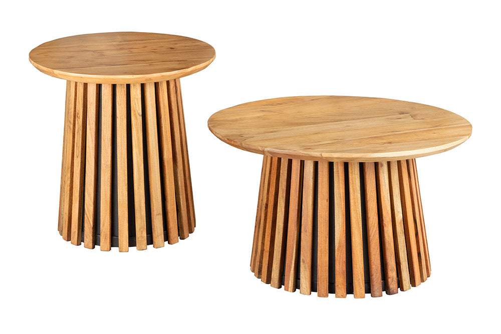 VALHALLA barna akácfa dohányzóasztal