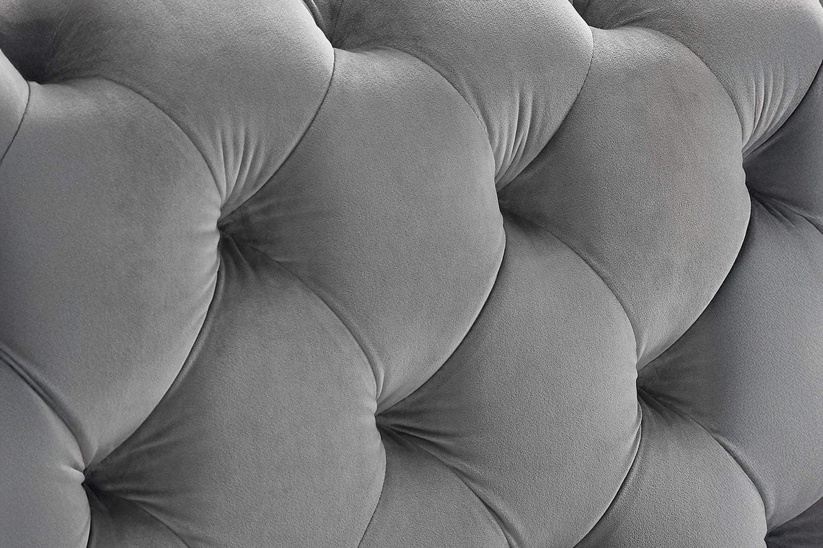 MODERN BAROCK szürke bársony ágy 160x200 cm