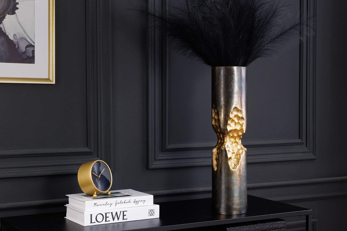 PRECIOUS fekete arany váza 50cm