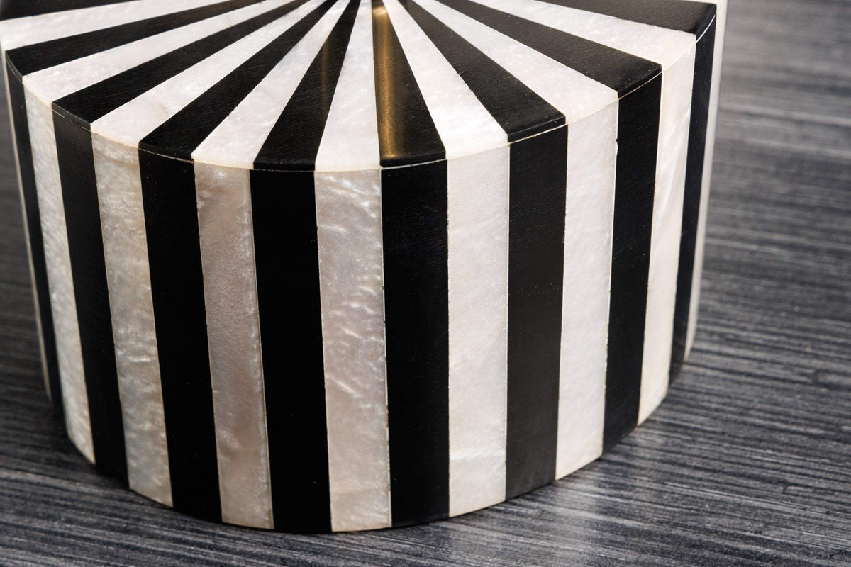 HARMONY NATURE fekete műgyanta lerakóasztal