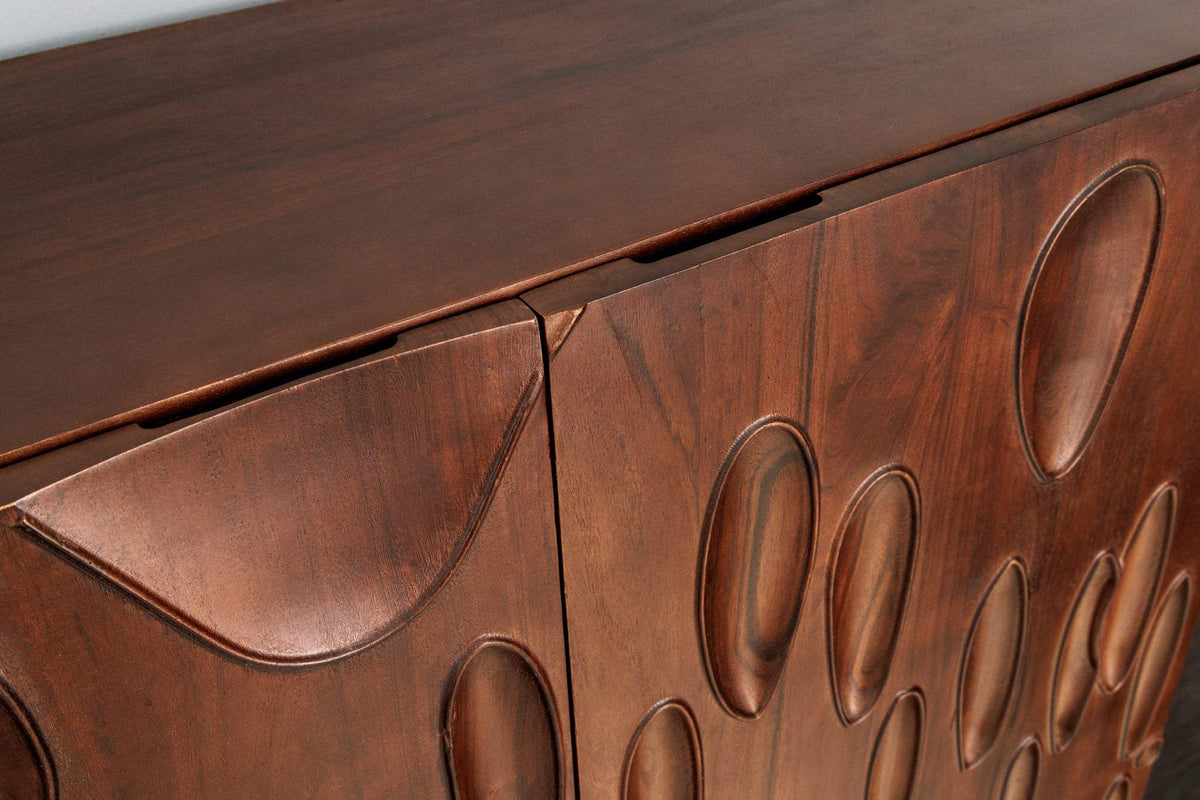 DUNE barna akácfa tálalószekrény