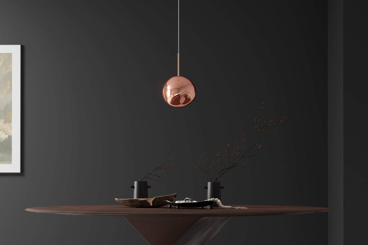 LIQUID DIAMOND réz üveg függőlámpa 20 cm