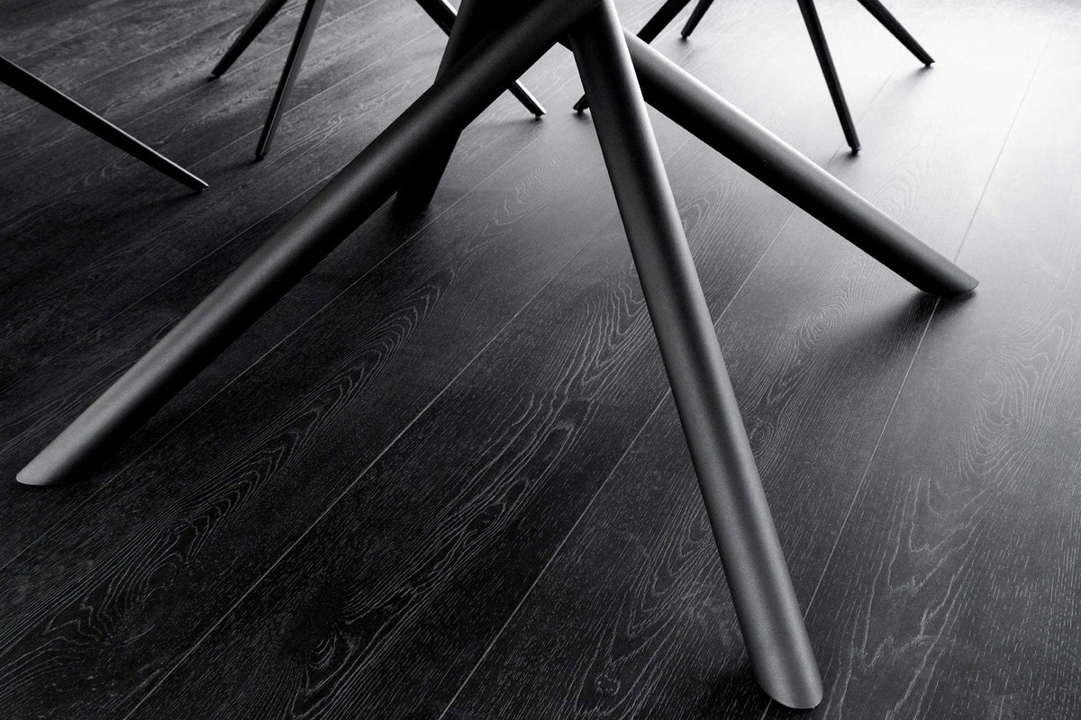 MIKADO fehér kerámia étkezőasztal 120-160 cm