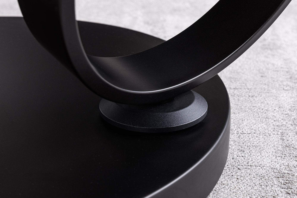 DANCING RINGS fehér kerámia dohányzóasztal