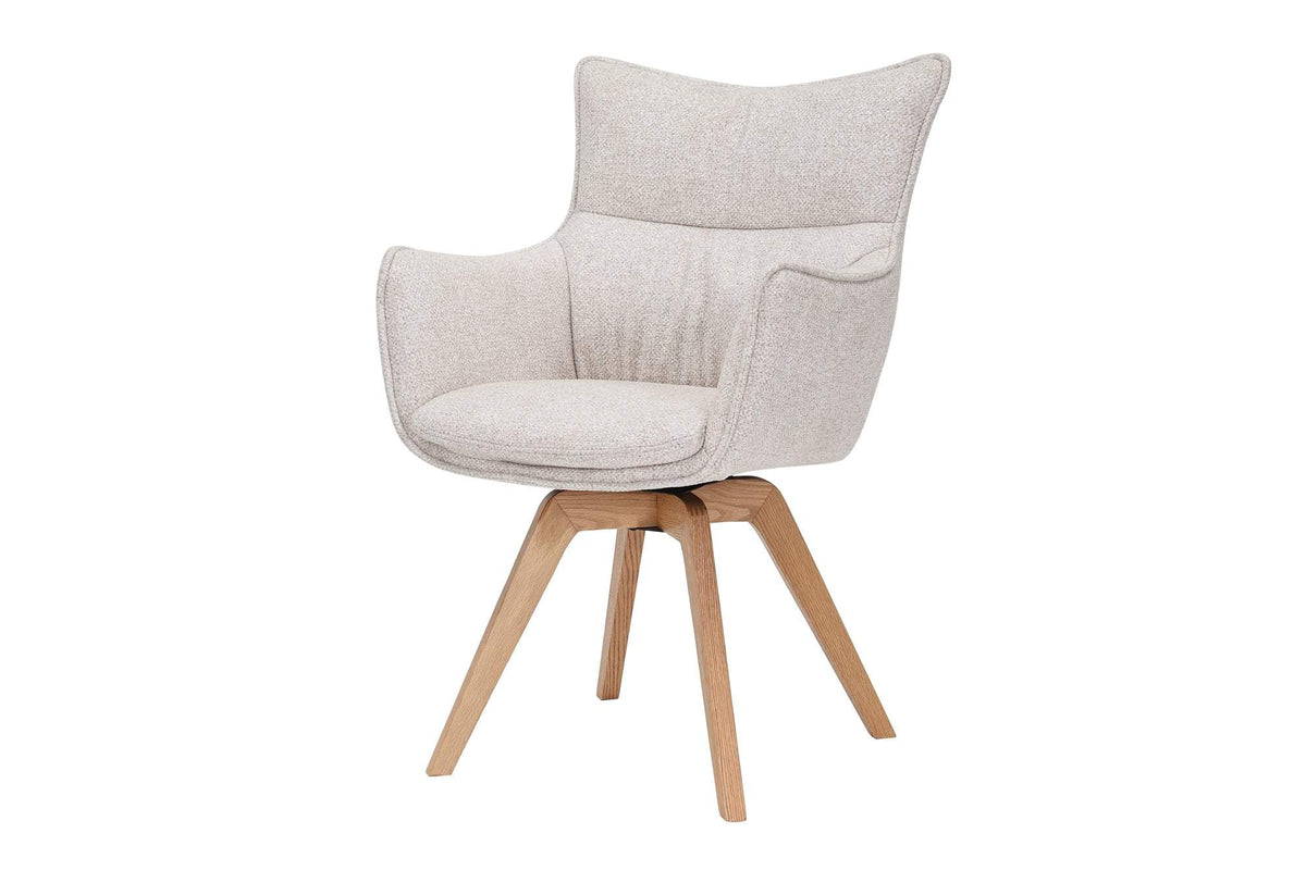 VOGUE bézs szövet forgószék