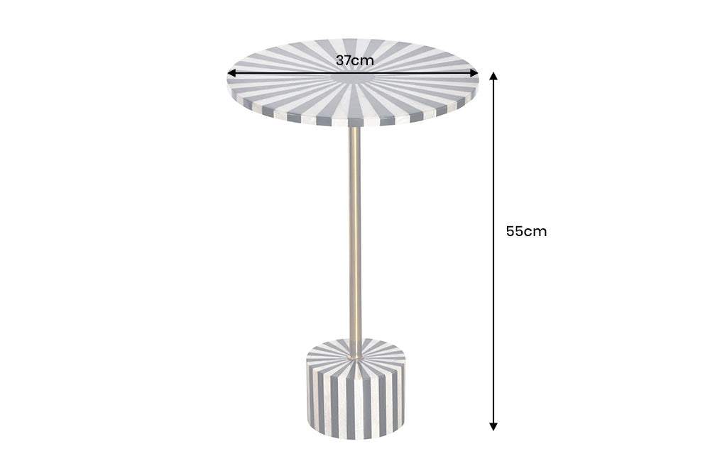 HARMONY NATURE fekete műgyanta lerakóasztal