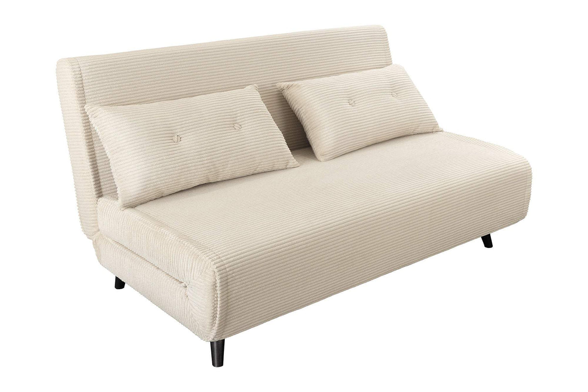 SMART MULTIFUNCTION bézs kordbársony fotelágy 140 cm