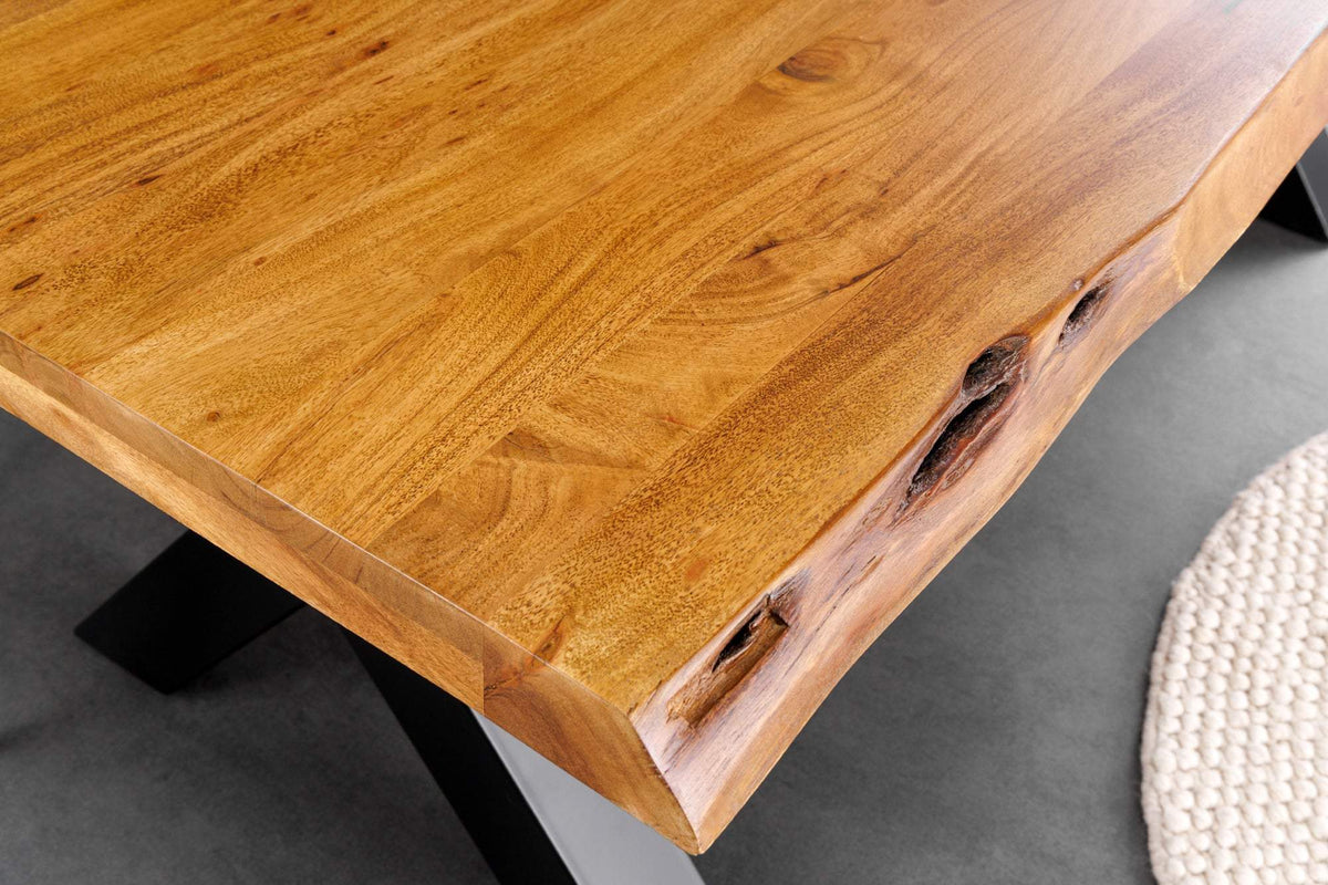 MAMMUT barna akácfa étkezőasztal 200 cm