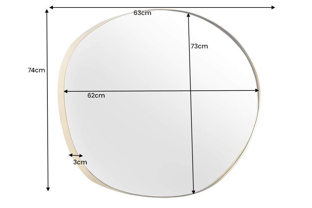 NOEMI arany vas falitükör