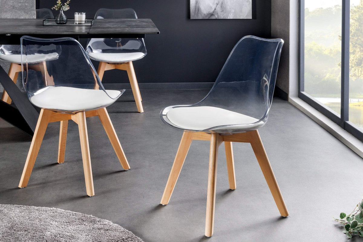 SCANDINAVIA átlátszó műbőr szék