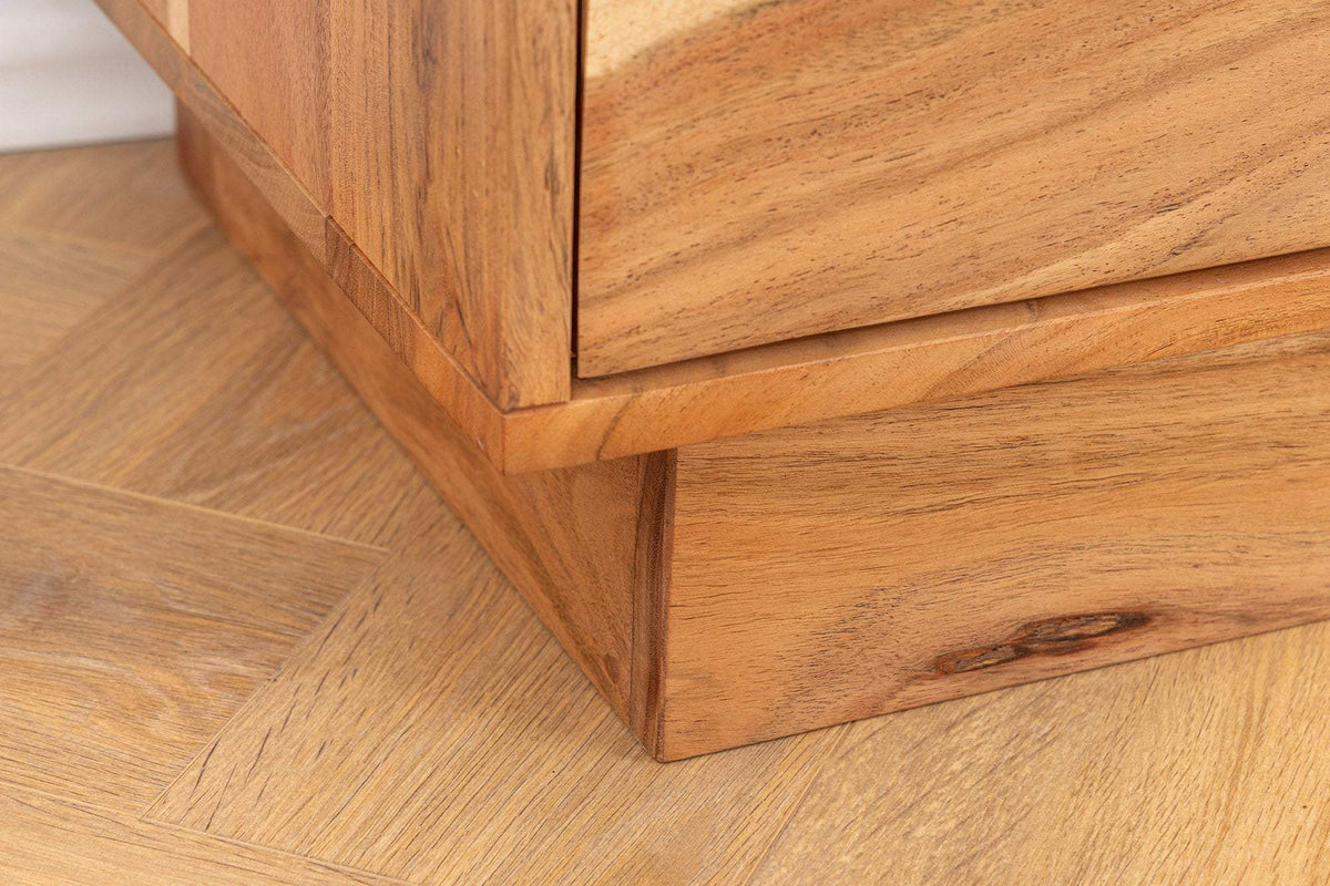 DESERT barna akácfa komód