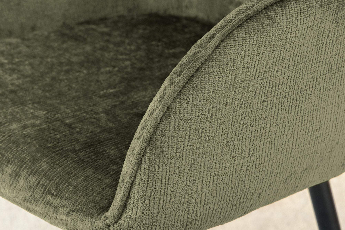 AVIGNON zöld polyester zsenília forgószék