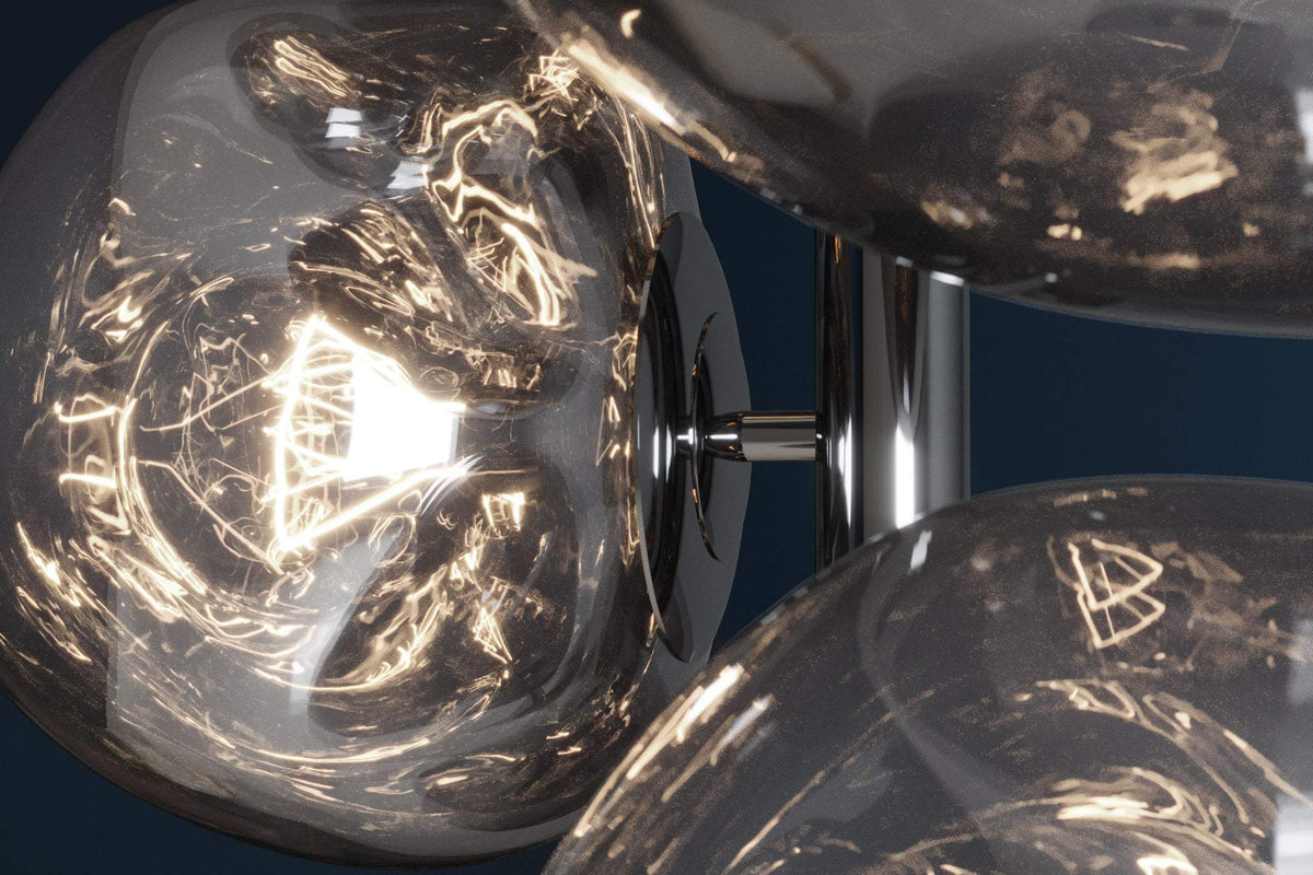 LIQUID DIAMOND szürke üveg állólámpa