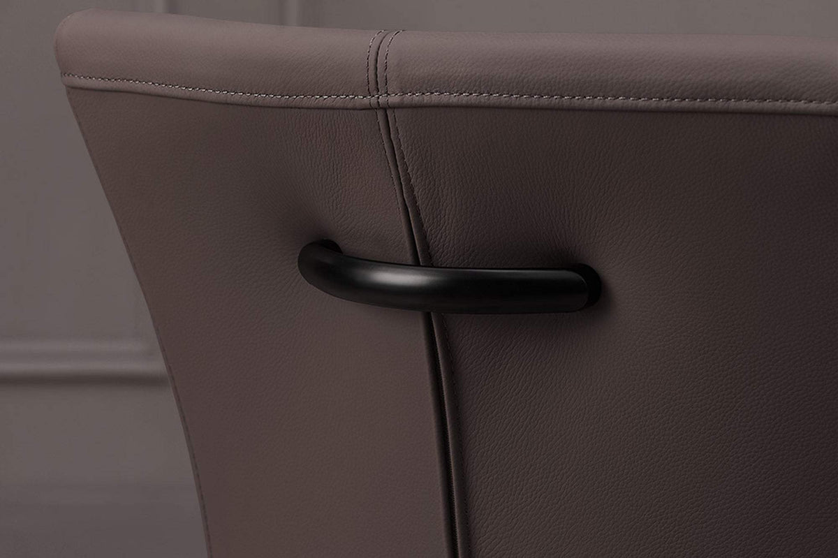 SAMSON taupe bőr szék