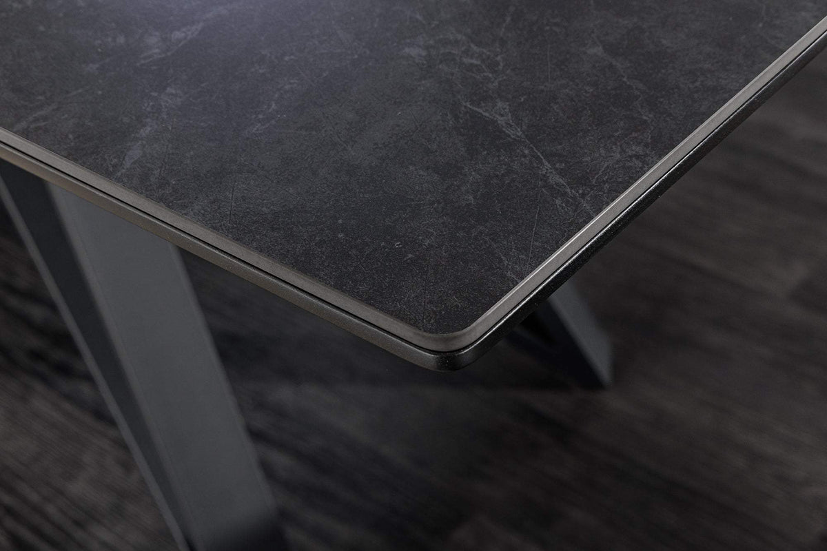 ATLAS szürke kerámia étkezőasztal 160-200 cm