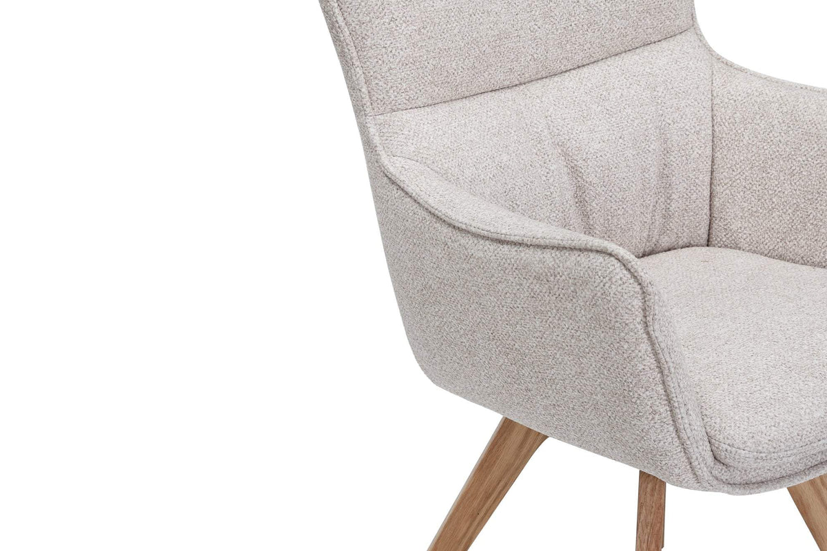 VOGUE bézs szövet forgószék