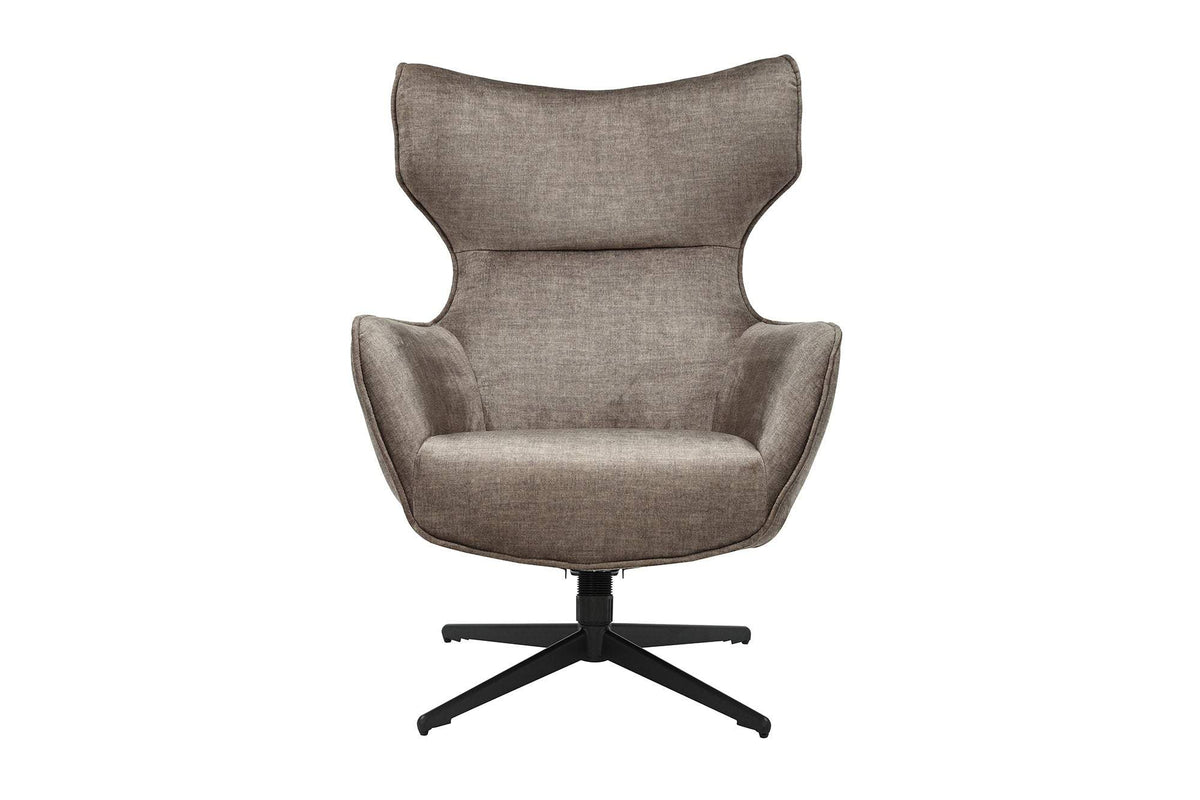 VOGUE taupe bársony fotel