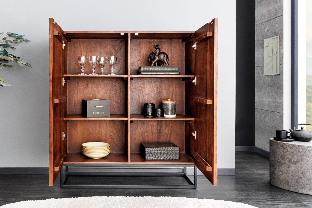 DUNE barna akácfa tálalószekrény