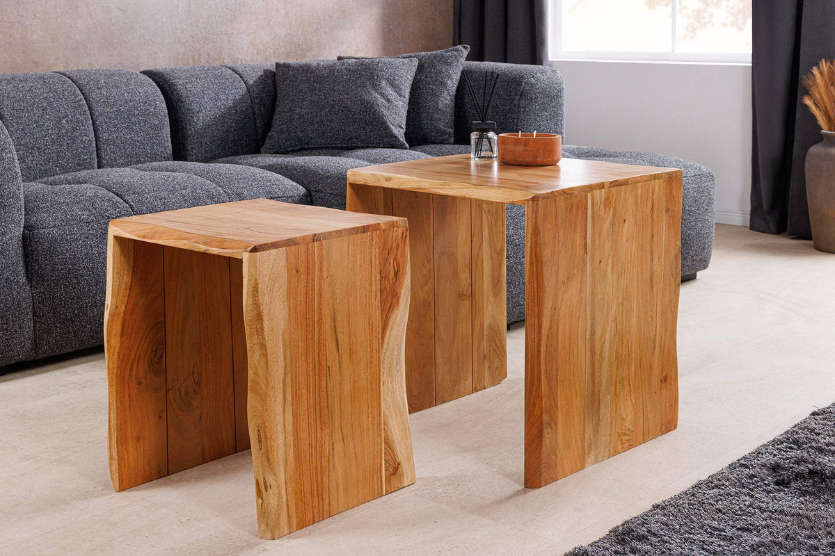 MAMMUT barna akácfa lerakóasztal