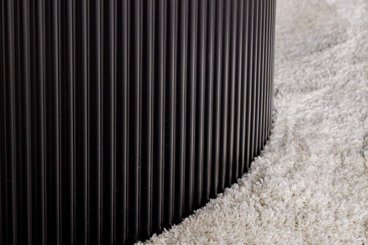 UNIQUE szürke kerámia kerek étkezőasztal 120 cm