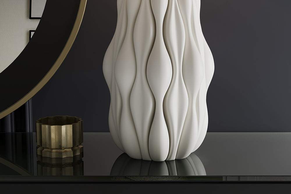 ELEGANCIA fehér kerámia asztali lámpa