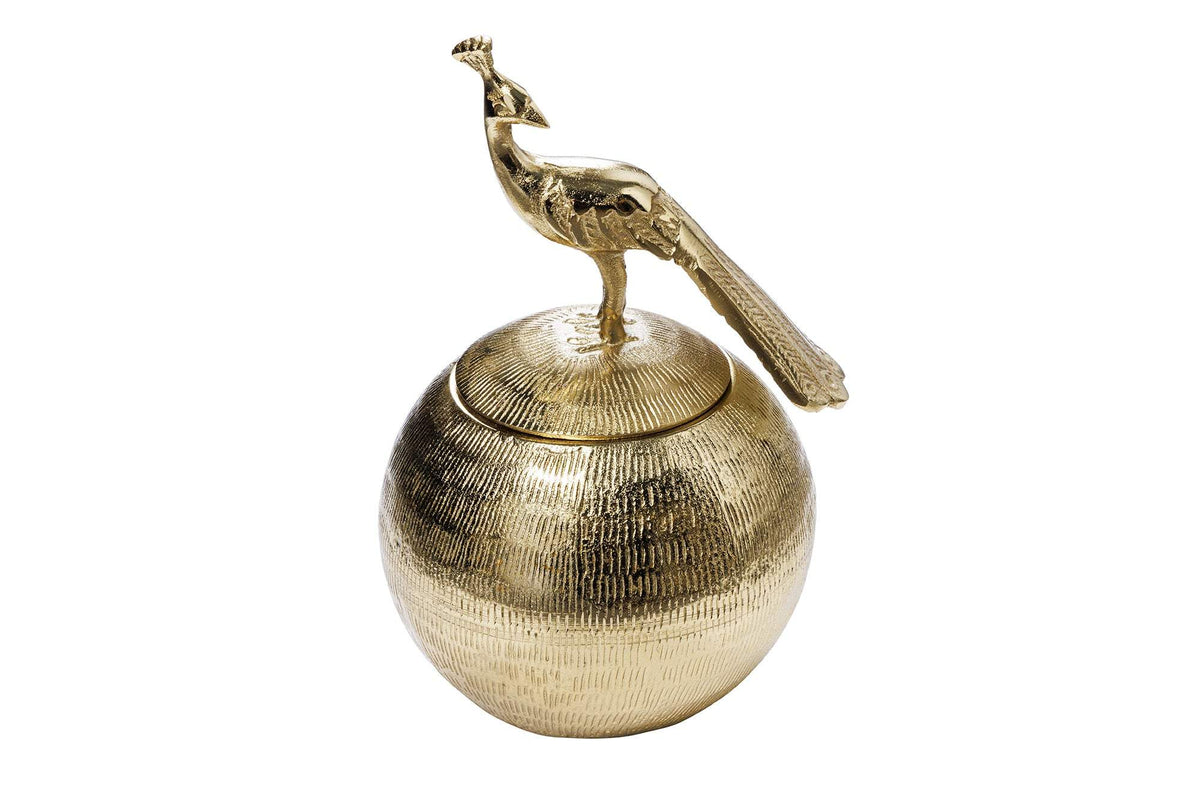 WILDLIFE MADÁR fém antik arany doboz