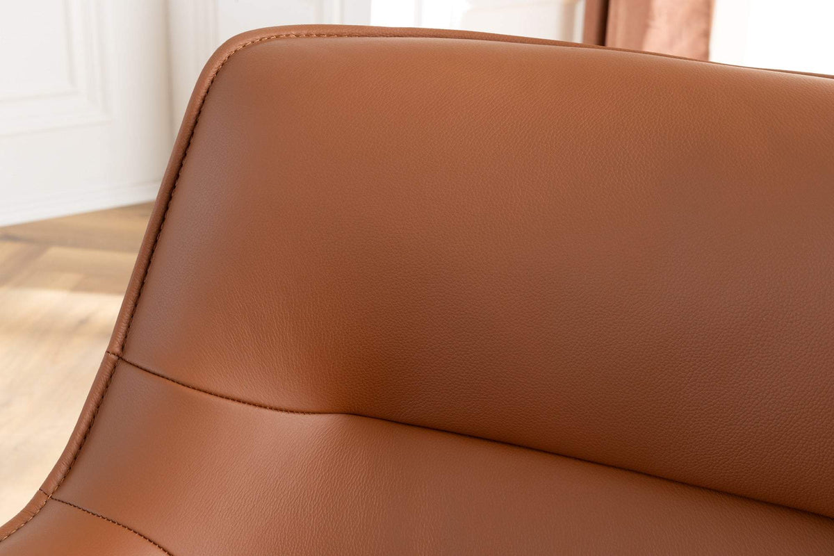 LE GRAND barna bőr forgószék