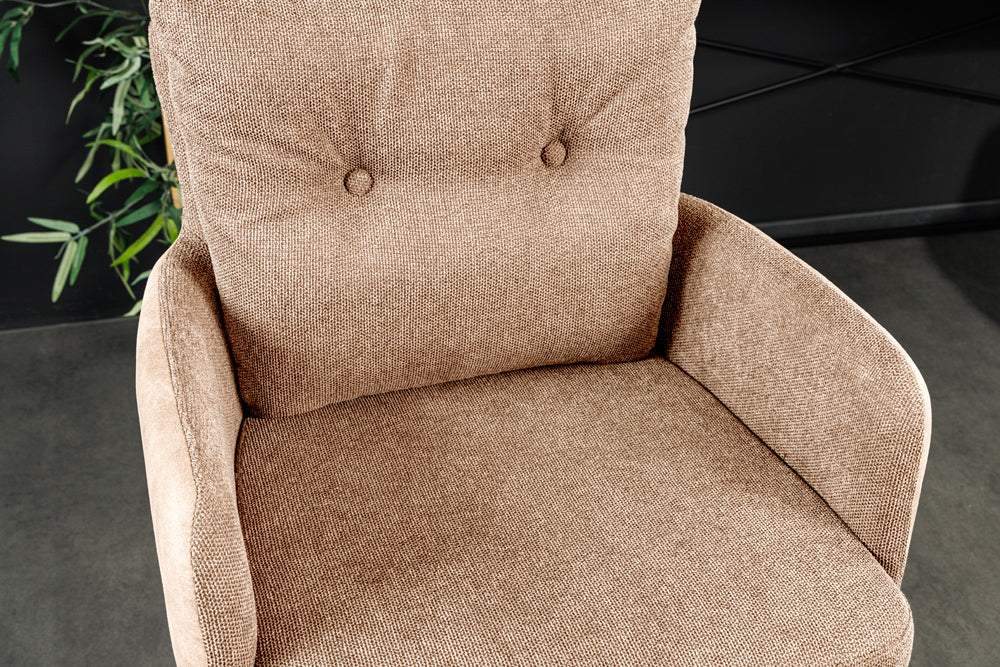 BIG GEORGE bézs szövet bárszék