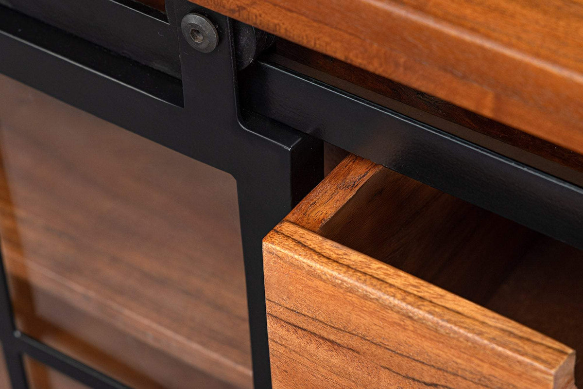 HERITAGE barna akácfa vitrin 150 cm