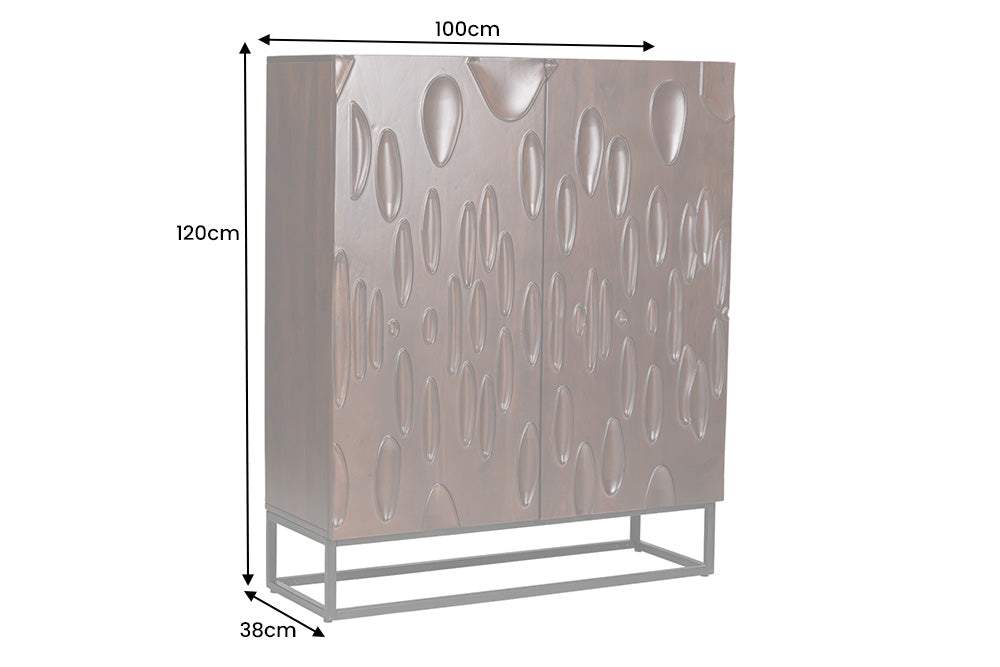 DUNE barna akácfa tálalószekrény